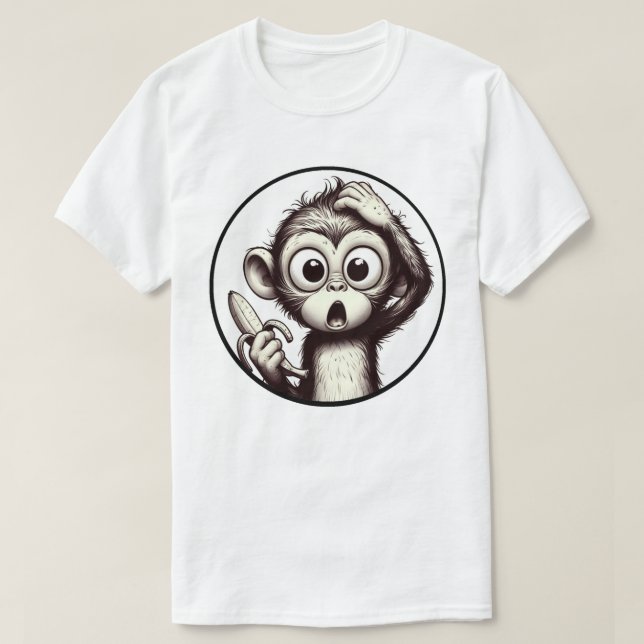T-shirt Banana Peel Crisis Monkey Tee (Design devant)