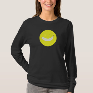 T-shirt Banana Smile Face Joyeux Fruit Amusant Amusant Cut
