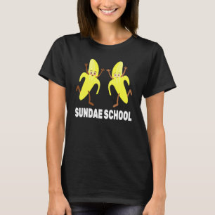 T-shirt Banana Sundae Est École Végétarien Végétarien Stu