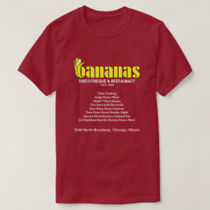 T-shirt Bananas Discotheque et Restaurant, Chicago, IL