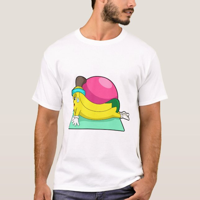 T-shirt Banane au yoga Fitness (Devant)