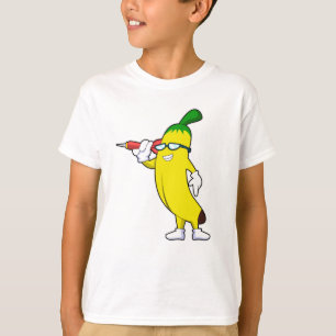 T-shirt Banane aux fléchettes avec fléchettes