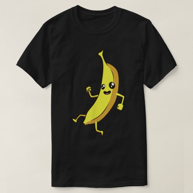 T-shirt Banane de dessin de Kawaii (Design devant)
