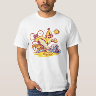 T-shirt Banane de surf : équitation de la vague Vibes trop
