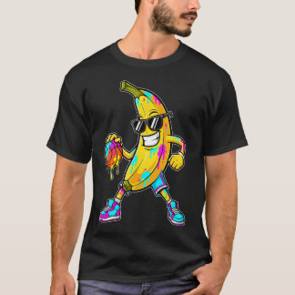 T-shirt Banane Drôle Basketball Drip Jeunes Garçons