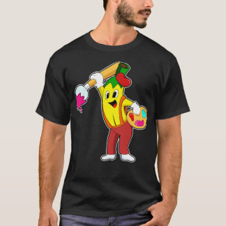 T-shirt Banane en peintre avec pinceau