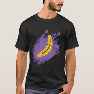 T-shirt Banane (Fond Violet),Motif,Bananes Multiples