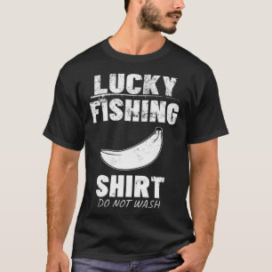 T-shirt Banane Humour Vintage détendu Retro Lucky Fishin