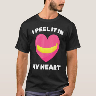 T-shirt Banane Je L'Épluche Dans Mon Coeur Végétarien Végé