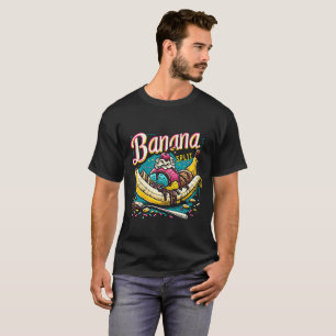 T-shirt Banane rétro Split : Banana Split Day avec Vintage