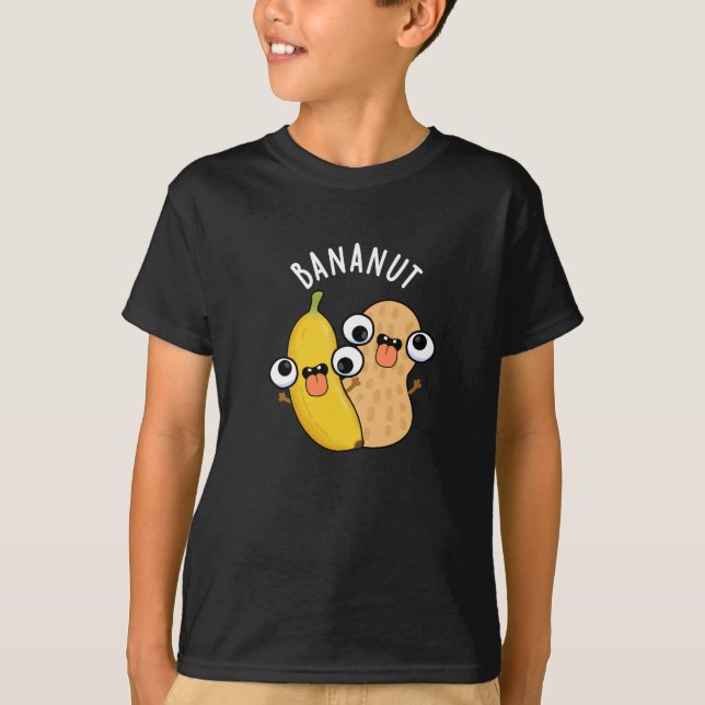 T-shirt Bananut Funny Fruit Banana Pun Dark BG (Devant)