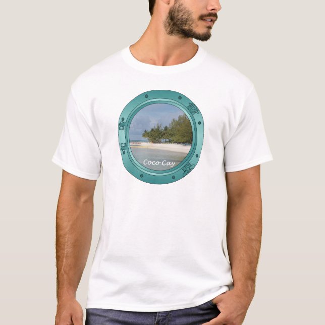 T-shirt Banc de sable de Cocos, Bahamas (Devant)