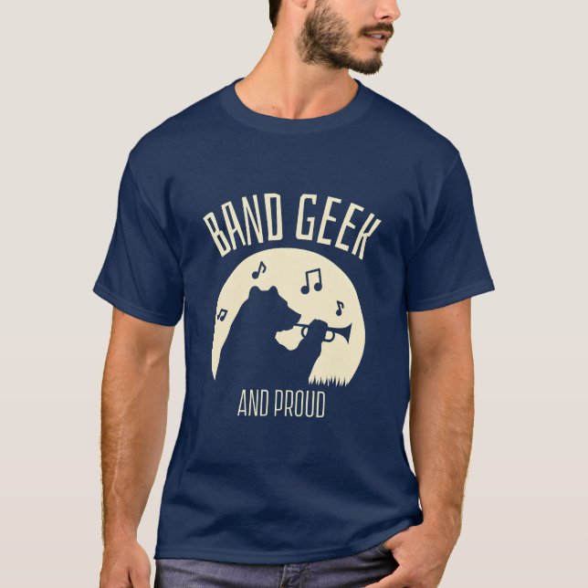 T-shirt Band Geek and Proud Back to School (Devant)