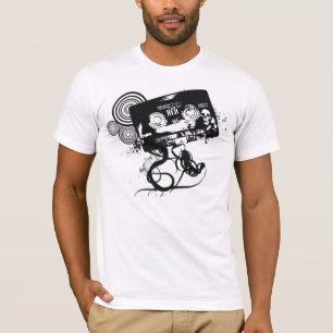 T-shirt Bande audio Grunge Skull
