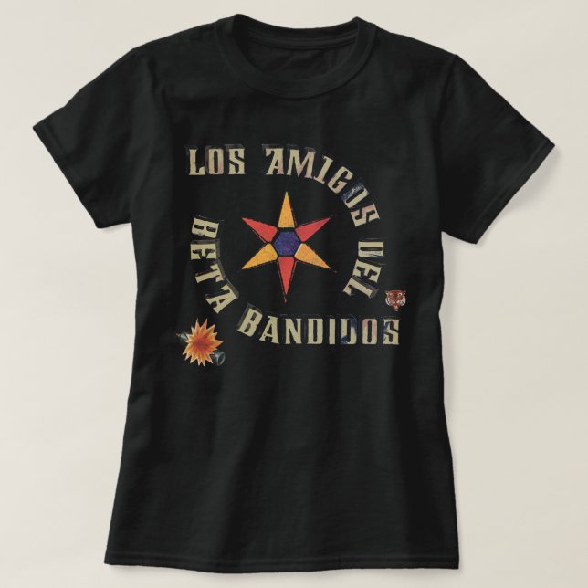 T-shirt Bande Beta - Los Amigos del Beta Bandidos - 3 E (Design devant)