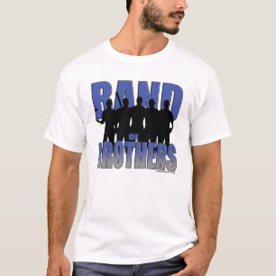 T-shirt Bande de base-ball des frères (bleu/argent)