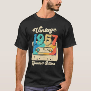 T-shirt Bande De Cassette 1957 65E Édition Limitée 65 Ans