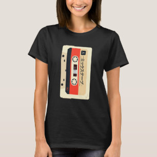 T-shirt Bande de cassette de musique japonaise Vintage des