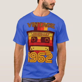 T-shirt Bande de cassette légendaire vintage Retro 1962