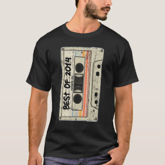 T-shirt Bande de cassette Rétro Anniversaire 2014 Meilleur