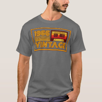 T-shirt Bande de cassette vintage Retro 1966