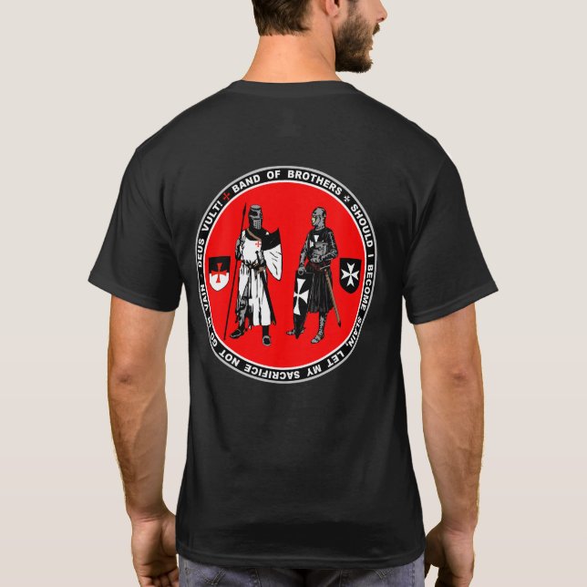 T-shirt Bande de chemise ronde de joint de frères (Dos)
