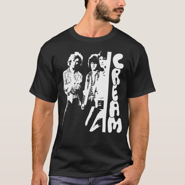 T-shirt Bande de crème (Devant)