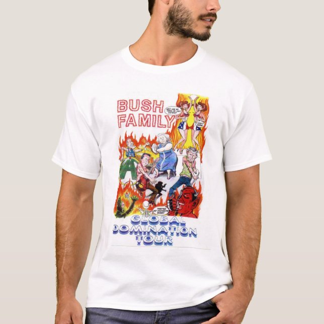 T-shirt Bande de famille de Bush (Devant)