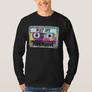 T-shirt Bande de la cassette de mode des années 80