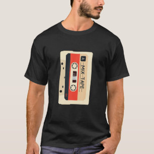 T-shirt Bande de la cassette de musique mixte 80S Vintage