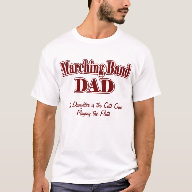 T-shirt Bande de Marquage papa/ fille (Devant)