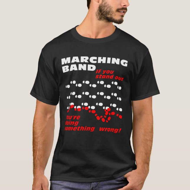 T-shirt Bande de marquage se détachent (Devant)