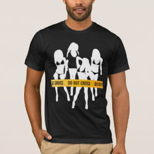 T-shirt Bande de police - Ne pas traverser