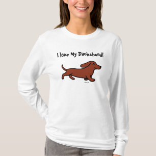 T-shirt Bande dessinée courante de teckel