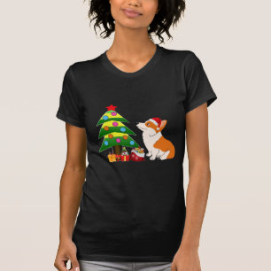 T-shirt Bande dessinée de corgi de Gallois de vacances