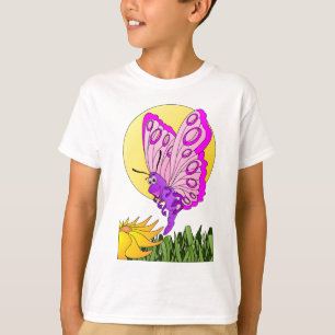 T-shirt Bande dessinée de papillon