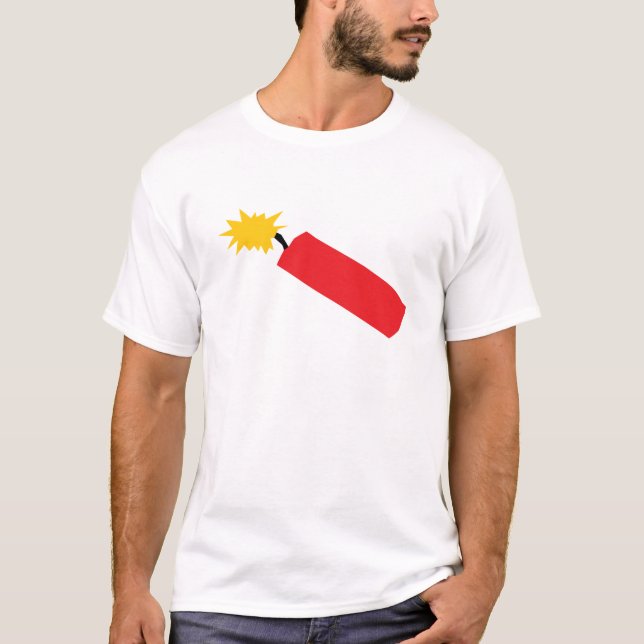 T-shirt Bande dessinée de pétard, TNT, dynamite (Devant)
