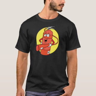 T-shirt Bande dessinée d'extincteur