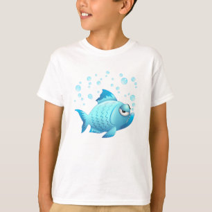 T-shirt Bande dessinée grincheuse de poissons