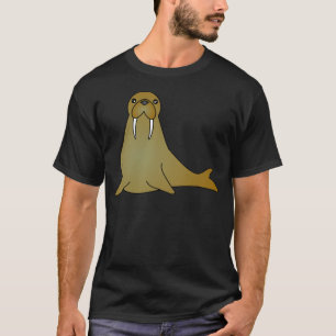 T-shirt Bande dessinée mignonne de morse