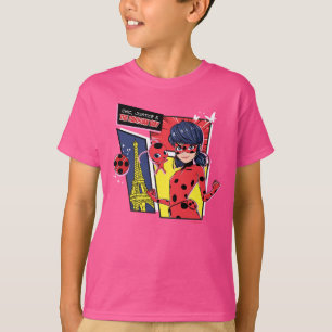 T-shirt Bande dessinée Miraculaire Ladybug Parisienne