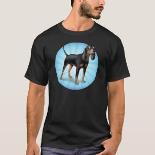 T-shirt Bande dessinée noire et bronzage BTC