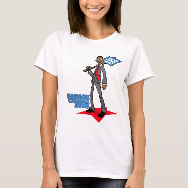 T-shirt Bande dessinée Obama (Devant)