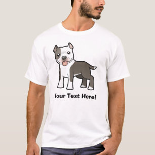 T-shirt Bande dessinée Pitbull/Staffordshire Terrier