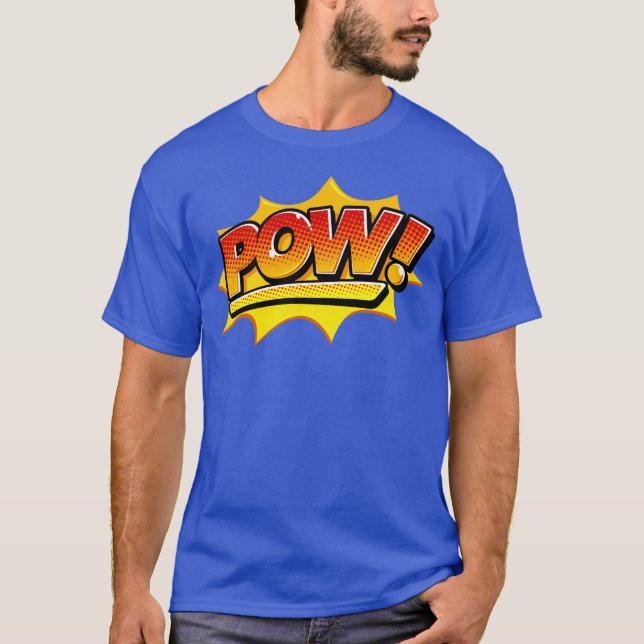 T-shirt Bande dessinée POW! Éclatement (Devant)