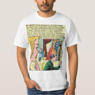T-shirt Bande dessinée romantique des années 1950   Meille