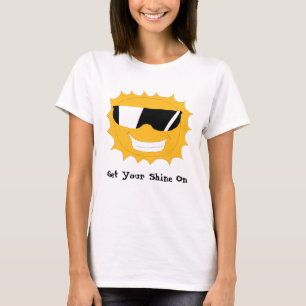 T-shirt Bande dessinée Sun avec des lunettes de soleil