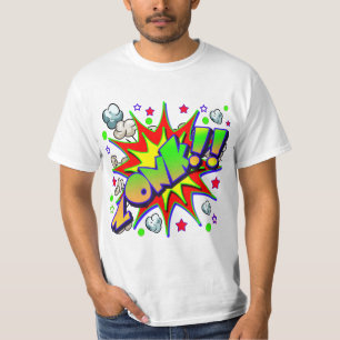 T-shirt Bande dessinée ZONK de vecteur