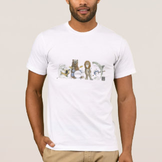 T-shirt Bande invisible d'animal de moustache