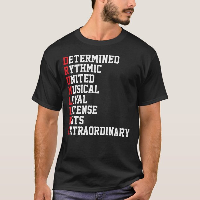T-shirt Bande Marching Drum Corps Drumline (Devant)